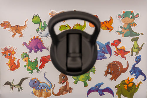 Water Bottle with Dino Stickers (500 ml)